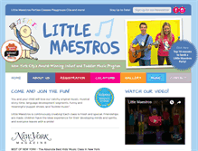 Tablet Screenshot of littlemaestros.com